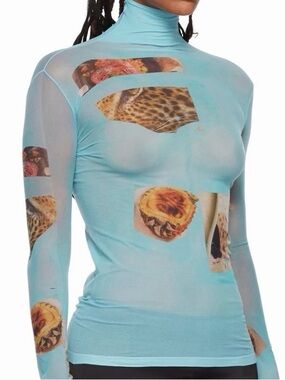 Acne Studios Light Aqua Turtleneck Top